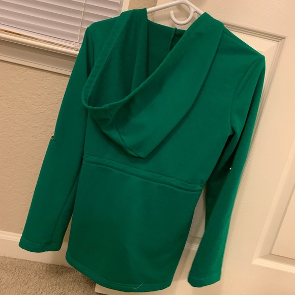 Fashion Nova Green Jacket With Hood - Picture 3 of 4